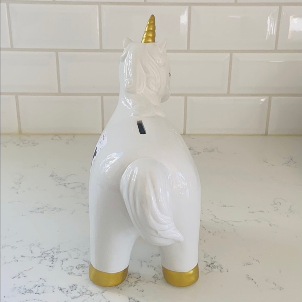 Home Goods Ceramic Unicorn Coin Bank - Picture 10 of 13